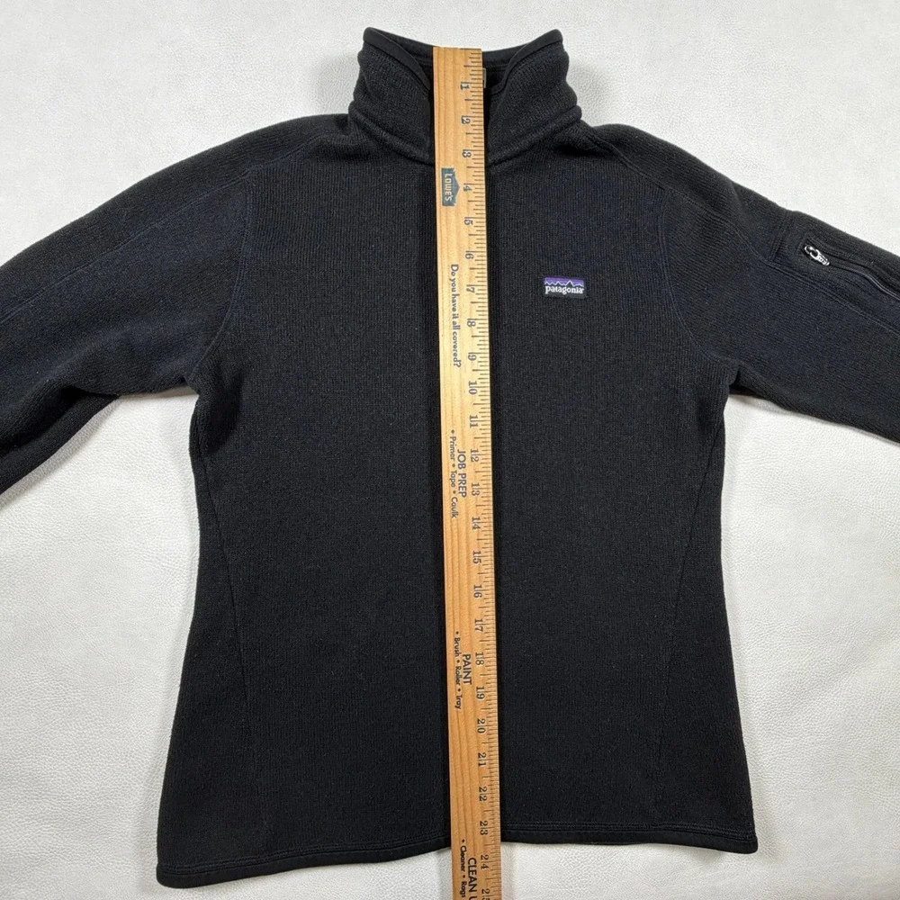 Patagonia Better Sweater‎ 1/4 Zip Fleece Pullover Black Womens Small 25527